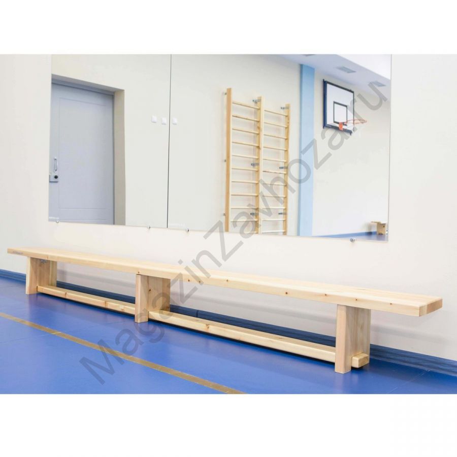 Скамья гимнастическая на деревянных ножках 3 м