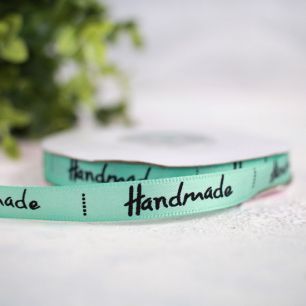 Лента атласная для творчества 10 мм Handmade, мятная