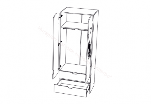 Детская "Юниор-3" Шарли Мокко, Дуб Беленый