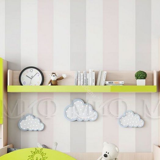 Детская "Юниор-3" Мульт Лайм металлик, Дуб Беленый