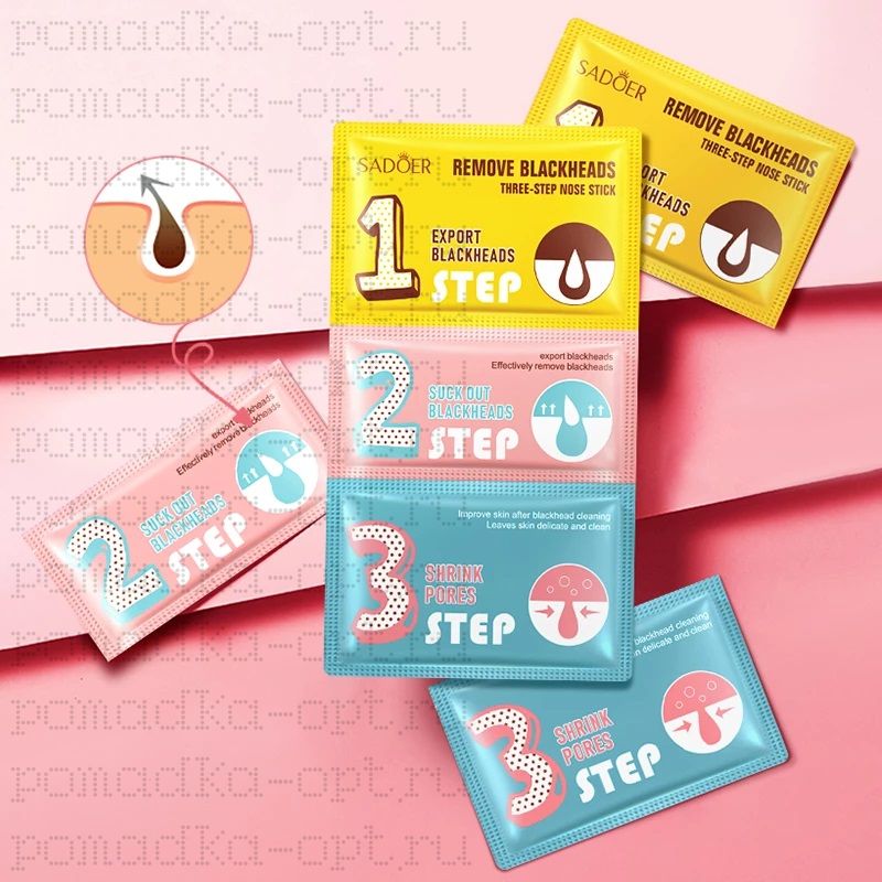 sadoer remove blackheads three - step nose stick Трехступенчатая маска для лица Sadoer для очищения кожи