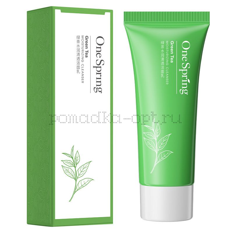 Пенка для умывания One Spring Green Tea Moisturizing Cleanser, с экстрактом зеленого чая, 100мл