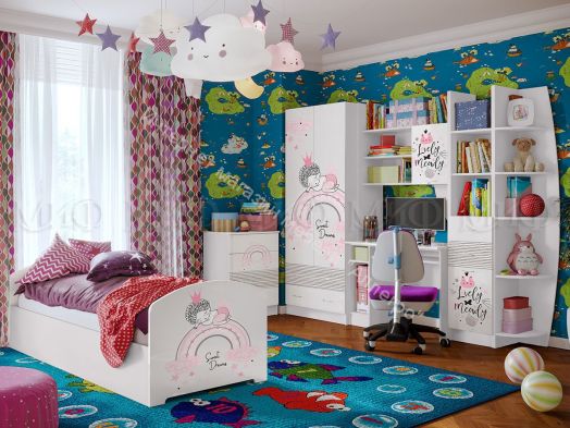 Кровать "Юниор-2" ЛДСП 2,0*0,8 м Принцесса-1