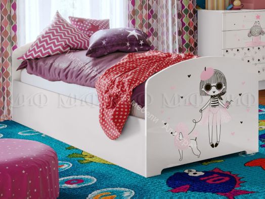 Кровать "Юниор-2" ЛДСП 2,0*0,8 м Мальвина