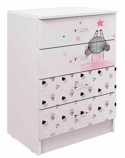 Комод "Юниор-2" ЛДСП Мальвина