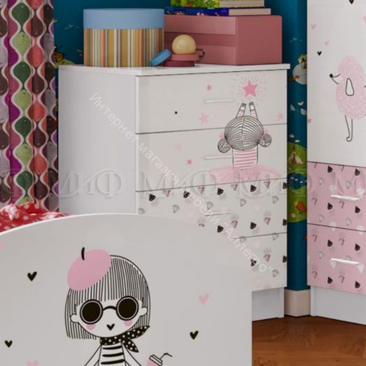 Комод "Юниор-2" ЛДСП Мальвина