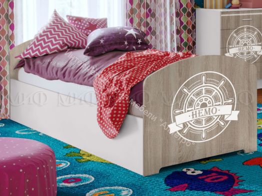 Кровать "Юниор-2" ЛДСП 2,0*0,8 м Немо