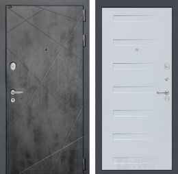 Дверь входная Лабиринт LOFT 14 Дуб кантри белый горизонтальный