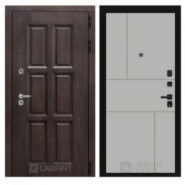 Входная дверь Лабиринт ЛОНДОН ТЕРМО 21 Грей софт
