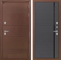 Входная дверь Лабиринт Термо Лайт 22 Графит софт