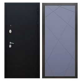 Дверь входная металлическая Great Doors X5 Черный муар ФЛ-291 Силк Титан