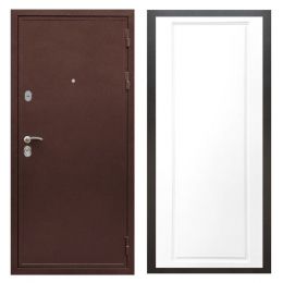 Дверь входная металлическая Great Doors Х5 Антик Медь ФЛ-119 Белый Софт