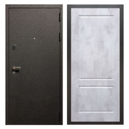 Дверь входная металлическая Great Doors X5 Черный крокодил ФЛ-117 Бетон Светлый