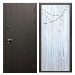 Дверь входная металлическая Great Doors X5 Черный крокодил ФЛ-247 Сандал Светлый