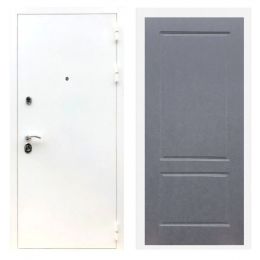 Дверь входная Great Doors Х5 Шагрень Белая ФЛ-117 Штукатурка Графит