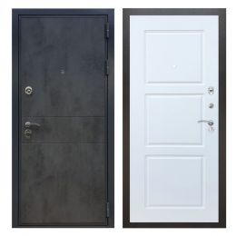 Дверь входная Great Doors X290 Бетон Темный ФЛ-3 Белый Софт