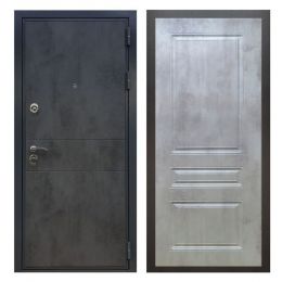 Дверь входная Great Doors X290 Бетон Темный ФЛ-243 Бетон Светлый