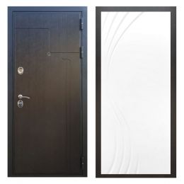 Дверь входная металлическая Great Doors Х246 Венге ФЛ-255 Белый Софт