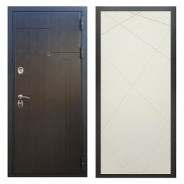 Дверь входная металлическая Great Doors Х246 Венге ФЛ-291 Софт Шампань