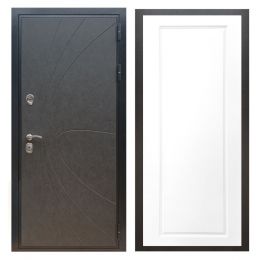 Дверь входная Great Doors X248 Штукатурка Графит ФЛ-119 Белый Софт