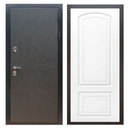 Дверь входная Great Doors X248 Штукатурка Графит ФЛ-138 Белый Софт