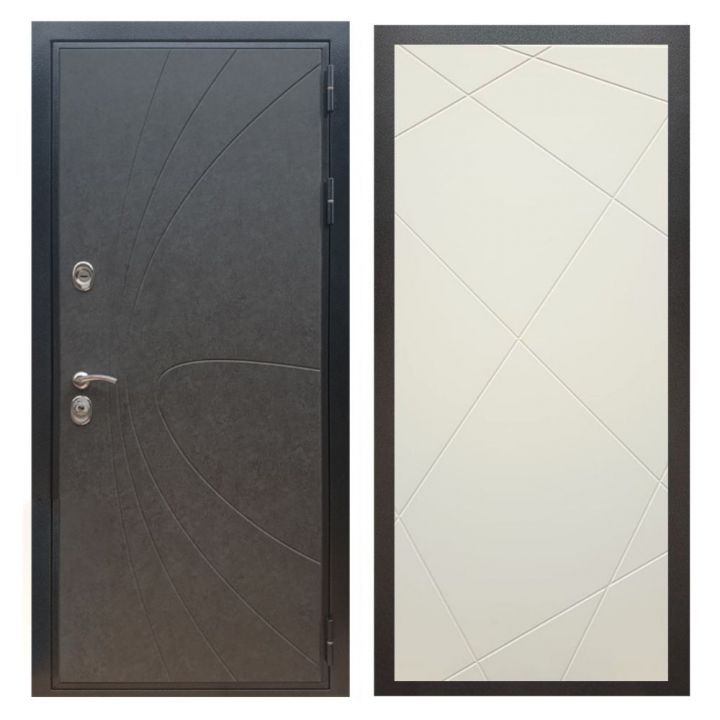 Дверь входная Great Doors X248 Штукатурка Графит ФЛ-291 Софт Шампань