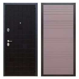 Дверь входная металлическая Great Doors Х12 Тетрис Ясень Черный ФЛ-14 Ясень Шоколад