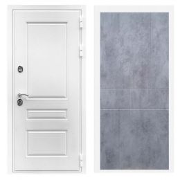 Дверь входная Great Doors Х Премиум Белая Шагрень ФЛ-290 Бетон Темный