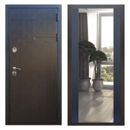 Дверь входная Great Doors Х246 Венге Зеркало Макси Венге