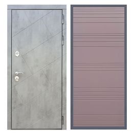 Дверь входная Great Doors Х22 Бетон Темный ФЛ-14 Ясень Шоколад