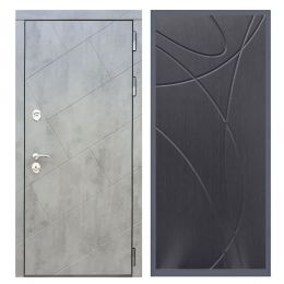 Дверь входная Great Doors Х22 Бетон Темный ФЛ-247 Венге