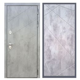 Дверь входная Great Doors Х22 Бетон Темный ФЛ-291 Бетон Светлый