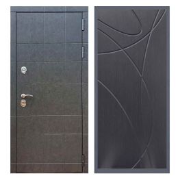 Дверь входная Great Doors Х21 Штукатурка Графит ФЛ-247 Венге