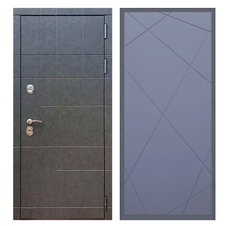 Дверь входная Great Doors Х21 Штукатурка Графит ФЛ-291 Силк Титан
