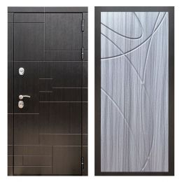 Дверь входная металлическая Great Doors Х20 Венге ФЛ-247 Сандал Серый