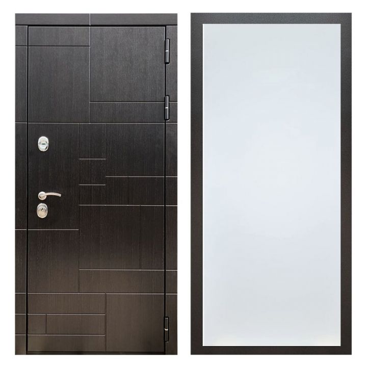 Дверь входная металлическая Great Doors Х20 Венге ФЛ-Гладкая Белый Софт