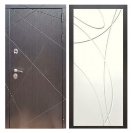 Дверь входная металлическая Great Doors Х13 Венге ФЛ-247 Белый Ясень