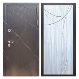 Дверь входная металлическая Great Doors Х13 Венге ФЛ-247 Сандал Светлый