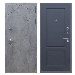 Дверь входная Great Doors Х13 Бетон Темный ФЛ-117 Силк Титан