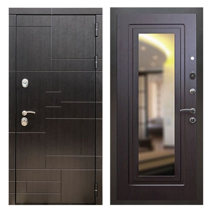 Дверь входная Great Doors Х20 Венге Зеркало Мини ФЛЗ-120 Венге