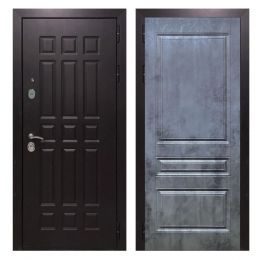 Дверь входная металлическая Great Doors Х8 Венге ФЛ-243 Бетон Темный