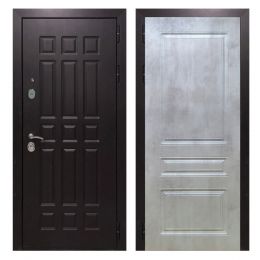 Дверь входная металлическая Great Doors Х8 Венге ФЛ-243 Бетон Светлый