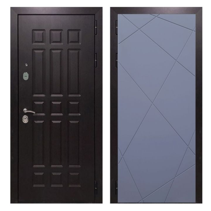 Дверь входная металлическая Great Doors Х8 Венге ФЛ-291 Силк Титан