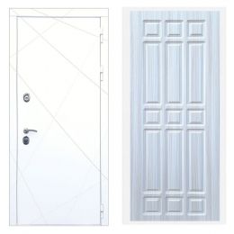 Дверь входная Great Doors Х13 Белая шагрень ФЛ-33 Сандал Светлый