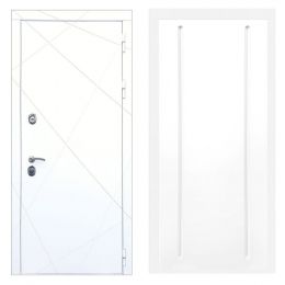 Дверь входная Great Doors Х13 Белая шагрень ФЛ-68 Белый Софт