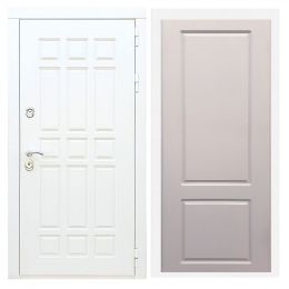 Дверь входная Great Doors Х8 Белая Шагрень ФЛ-117 Софт Грей