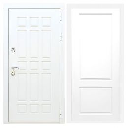 Дверь входная Great Doors Х8 Белая Шагрень ФЛ-117 Белый Софт
