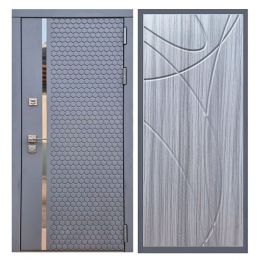 Дверь входная Great Doors Х24 Силк Титан ФЛ-247 Сандал Серый