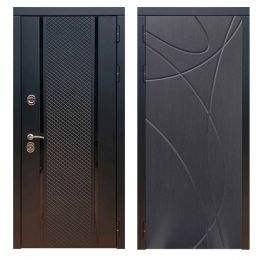Дверь входная металлическая Great Doors Х25 Черный кварц ФЛ-247 Венге