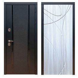 Дверь входная металлическая Great Doors Х25 Черный кварц ФЛ-247 Сандал Светлый